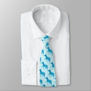 Cravate Pub anglais Polka Dot Zebra - Bleu