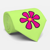 Cravate Puissance super des fleurs hippie (Roulé)