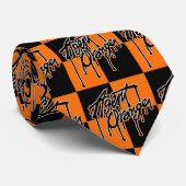 Cravate punk de patin de logo de "égouttement" (Roulé)