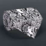 Cravate Punk Rock Black & White Necktie<br><div class="desc">Make a bold statement with this punk rock-inspired black and white necktie, blending modern edge with retro vintage flair. Featuring a striking monochrome design, this tie adds a rebellious, stylish touch to any outfit—perfect for rock concerts, edgy fashion looks, or vintage-inspired ensembles. Crafted from high-quality fabric, it’s comfortable, durable, and...</div>
