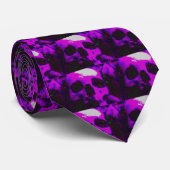 CRAVATE PURP SKULL/TIE (Roulé)