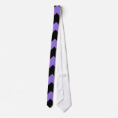 Cravate Purple and Black Chevron Zigzag Pattern (Dos)