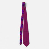 Cravate Purple and Magenta Pattern Striped (Dos)