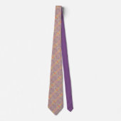 Cravate Purple avec détails en orange (Devant)
