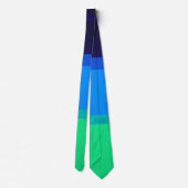 Cravate Purple Blue Green Ocean art moderne abstrait (Dos)