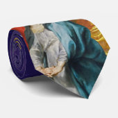 Cravate Purple Carême dimanche Crucifixion du Christ Crava (Roulé)
