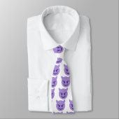 Cravate Purple Devil Emoji (Attaché)