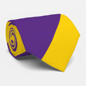 Cravate Purple et jaune-or (Roulé)