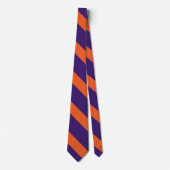 Cravate Purple et Orange University Stripe (Devant)