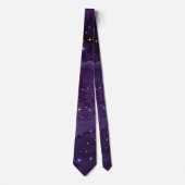 Cravate Purple Galaxy Series Design 8 (Devant)