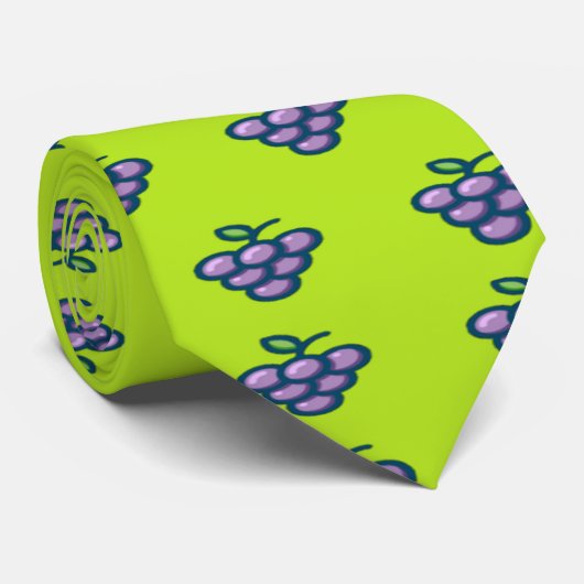 Cravate Purple grapes (Roulé)