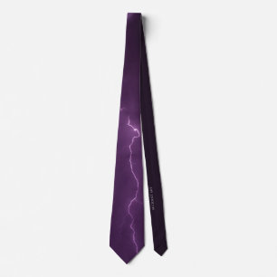 Cravate Purple lightning neck tie