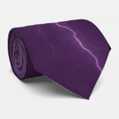 Cravate Purple lightning neck tie (Roulé)