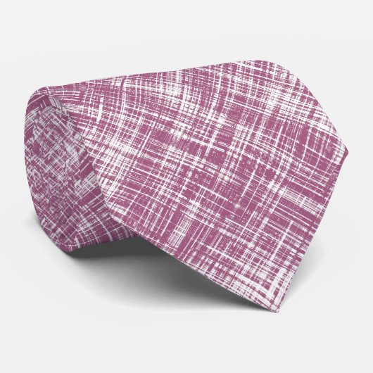 Cravate Purple Magenta Style Abstrait Patter (Roulé)