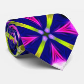 Cravate Purple Morning Glories Motif (Roulé)