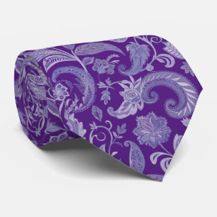 Cravate Purple Paisley