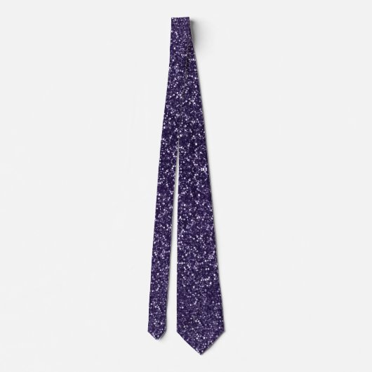 Cravate Purple Sparkles Faux Parties scintillant Fancy Lux (Dos)