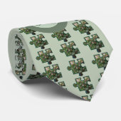 Cravate Puzzel avec un monogramme (Roulé)