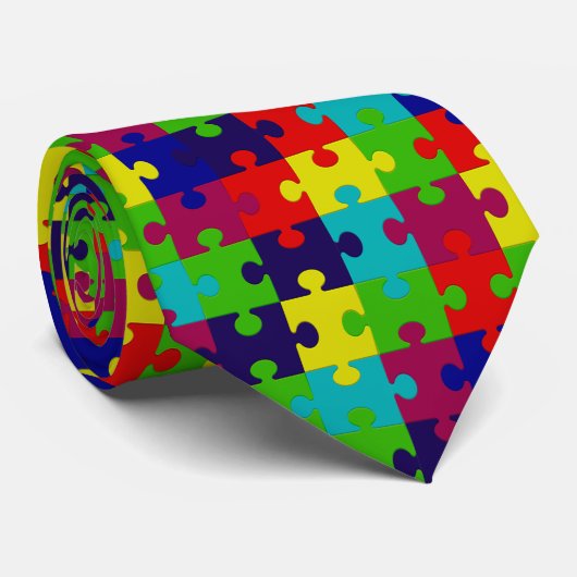 Cravate Puzzle (Roulé)