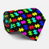 Cravate Puzzle d'autisme (Roulé)