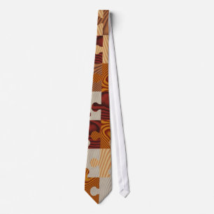 Cravate Puzzle denteux en bois