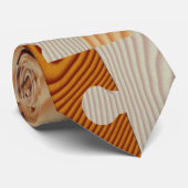 Cravate Puzzle denteux en bois (Roulé)