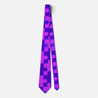 Cravate Puzzle Magenta