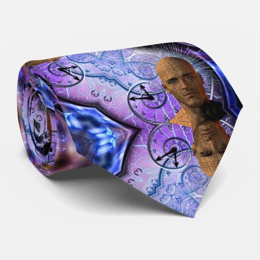 Cravate Puzzle of time (Roulé)