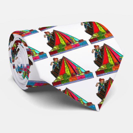 Cravate Pyramide quotidienne de groupes d'aliments (Roulé)