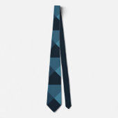 Cravate Pyramides bleu foncé (Devant)