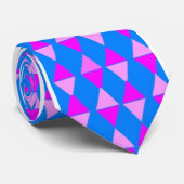 Cravate Pyramides bleues africaines (Roulé)