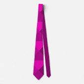 Cravate Pyramides magenta (Devant)