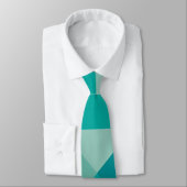 Cravate Pyramides Turquoise (Attaché)