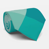 Cravate Pyramides Turquoise (Roulé)