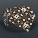 Cravate Pythagorean abstract sepia monochrome<br><div class="desc">A playful geometric abstract mosaic pattern artwork,  using 'the Pythagorean theorem',  a thousands of year old mathemetical theory in a cool,  modern artwork in shades of sepia. Also available in bright colors.</div>