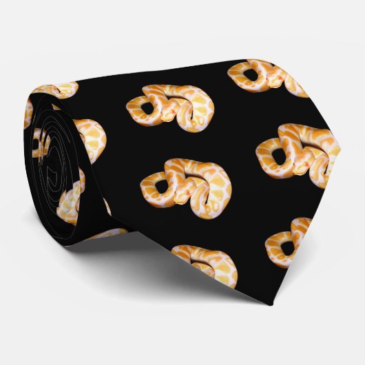 Cravate Python de boule albinos (Roulé)