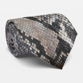 Cravate Python Peau Serpent - Riche Élégant Mode (Roulé)