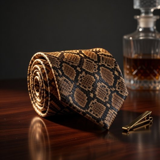 Cravate Python Snake Skin 