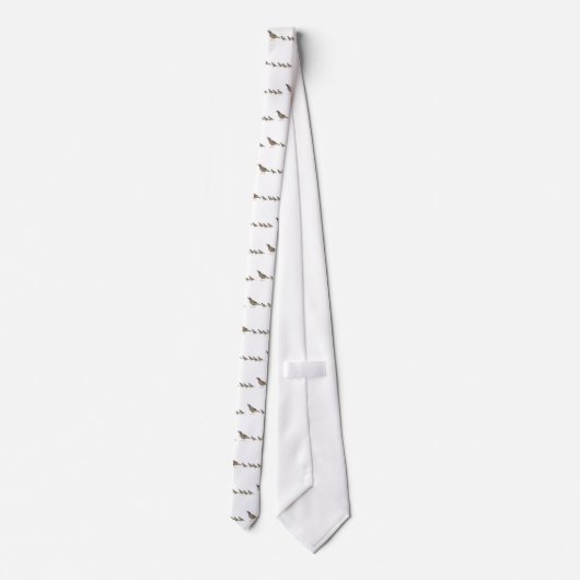 Cravate Quail Family (Dos)