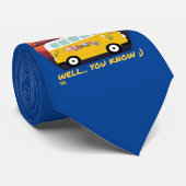 Cravate QUAND LE PANIER EST EN ROCKING... drôle de vanlife (Roulé)