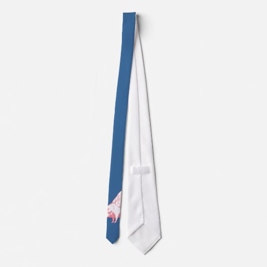 Cravate Quand les porcs volent (Dos)