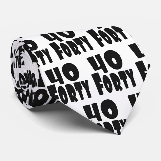 Cravate Quarante BIG 40 40e anniversaire (Roulé)