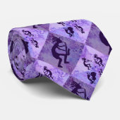 Cravate Quartet de jazz de Kokopelli comportant le saxo (Roulé)