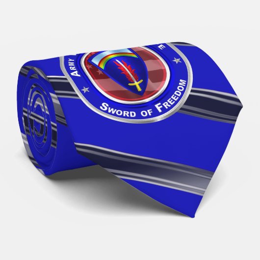 Cravate Quartier général de l'armée en Europe, vétéran de (Roulé)