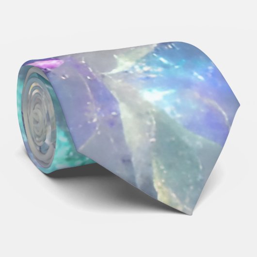Cravate Quartz Crystal Sparkly Motif (Roulé)
