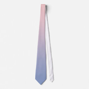 Cravate Quartz rose au gradient de bleu de sérénité