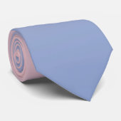 Cravate Quartz rose au gradient de bleu de sérénité (Roulé)