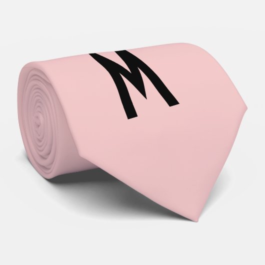 Cravate Quartz Rose moderne simple (Roulé)