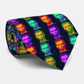 Cravate Quatre Abraham Lincoln Pop Art (Roulé)