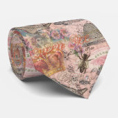 Cravate Queen Bee Vintage magnifique collage (Roulé)